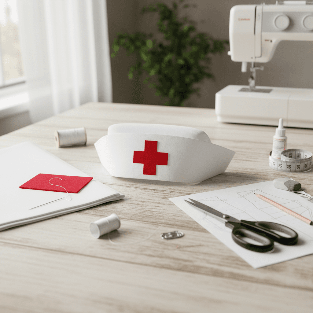 DIY-Anleitung: Eine Klassische Krankenschwesterhaube Basteln