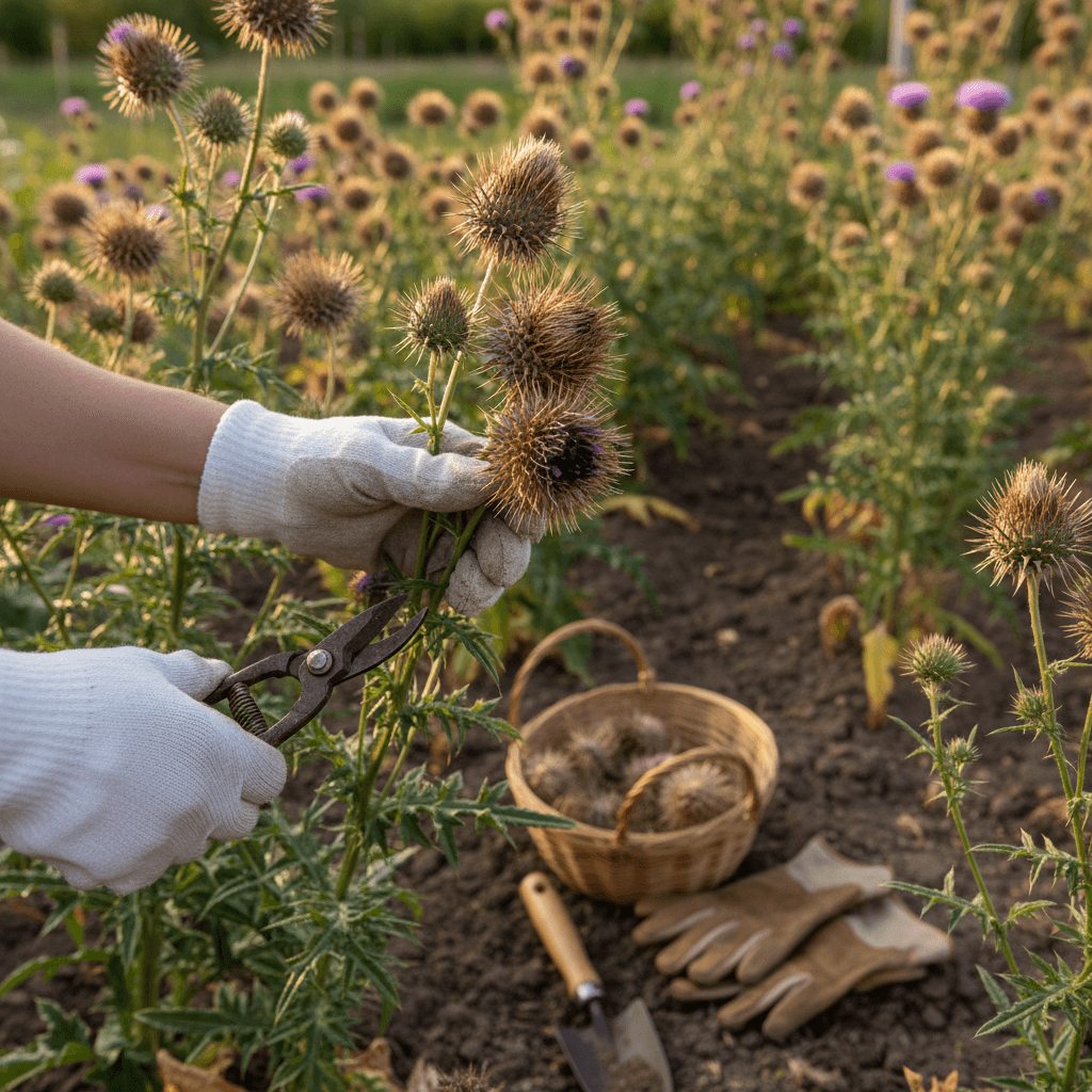 Die Kunst der Mariendistel-Ernte: Ein Leitfaden für die Hausapotheke