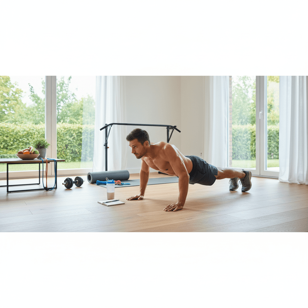 Effektiver Muskelaufbau in den eigenen vier Wänden