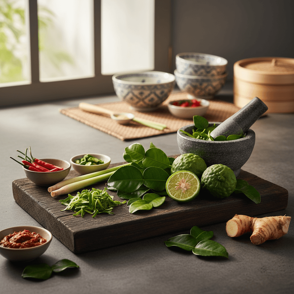 Kaffirlimettenblätter: Das Geheimnis der Südostasiatischen Küche