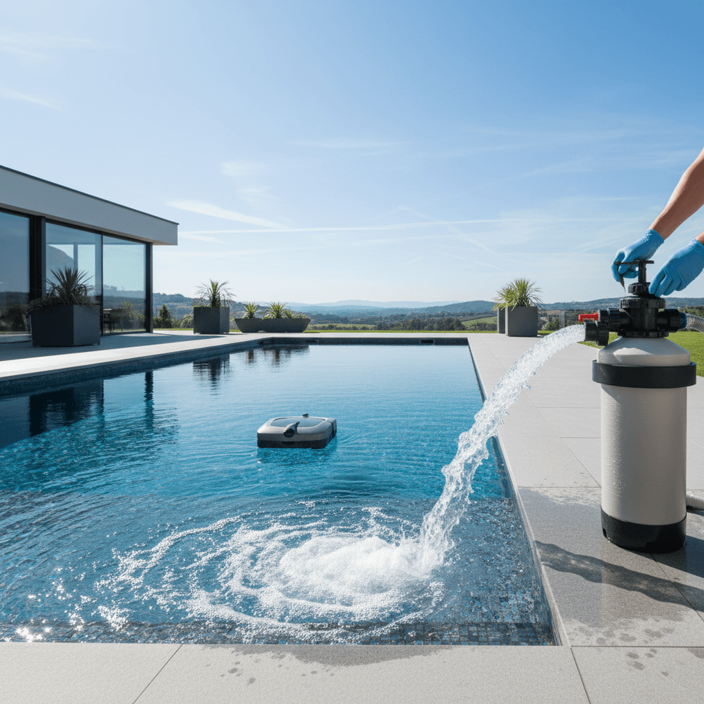 Die Richtige Poolpflege: So Saugen und Rückspülen Sie Ihren Pool wie ein Profi