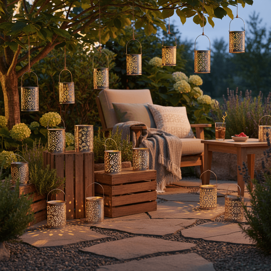 DIY-Gartenlaternen aus alten Konservendosen: Eine stimmungsvolle Upcycling-Idee