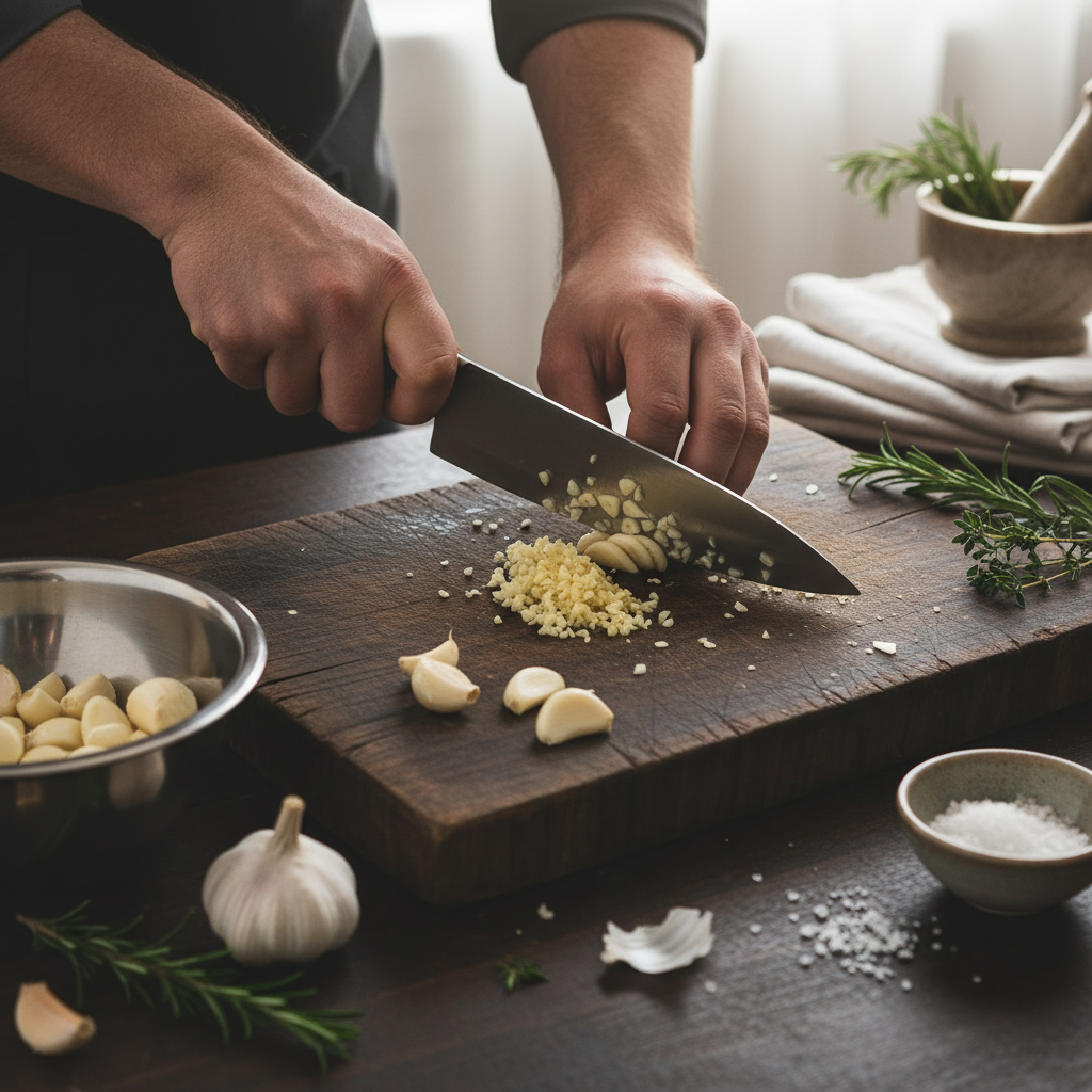 Knoblauch schneiden wie ein Profi: Eine detaillierte Anleitung