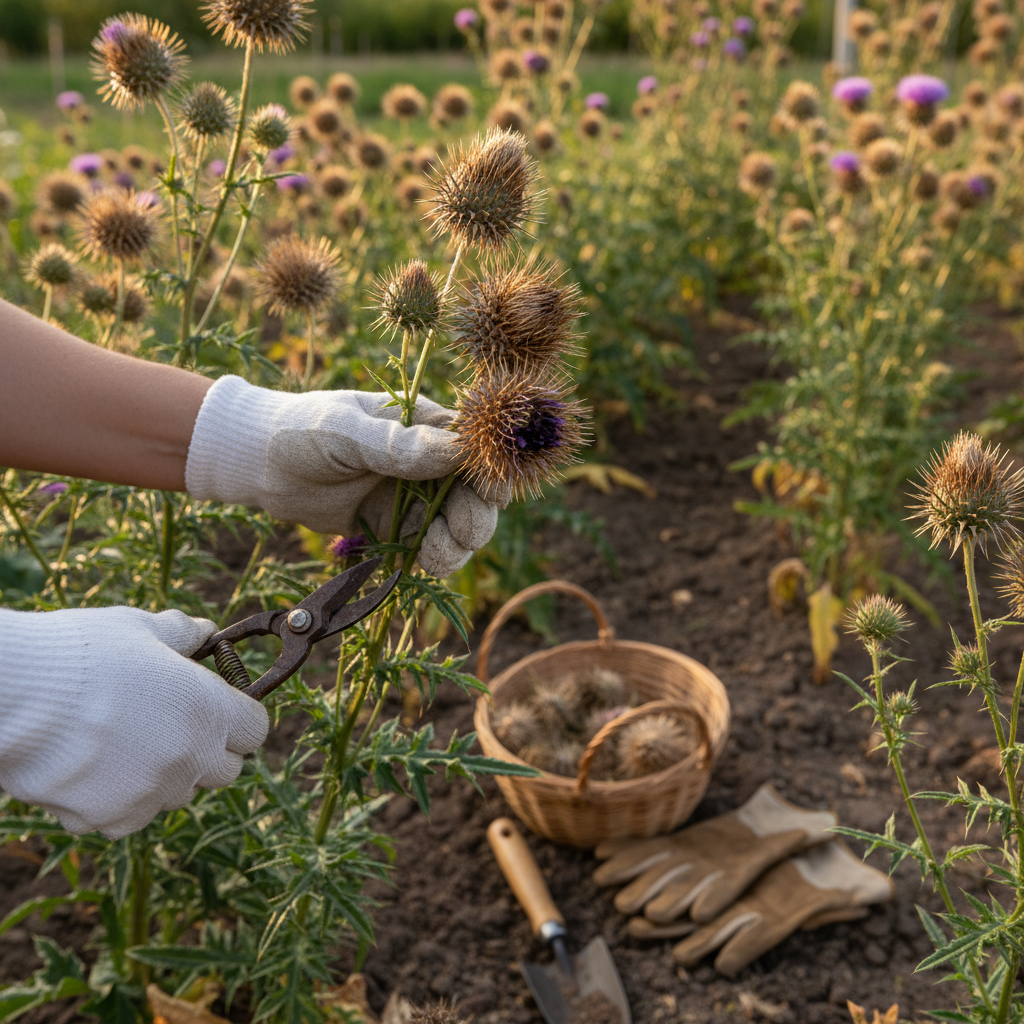 Die Kunst der Mariendistel-Ernte: Ein Leitfaden für die Hausapotheke