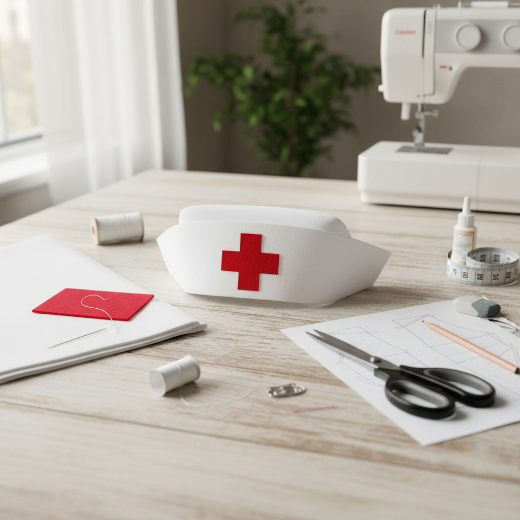 DIY-Anleitung: Eine Klassische Krankenschwesterhaube Basteln