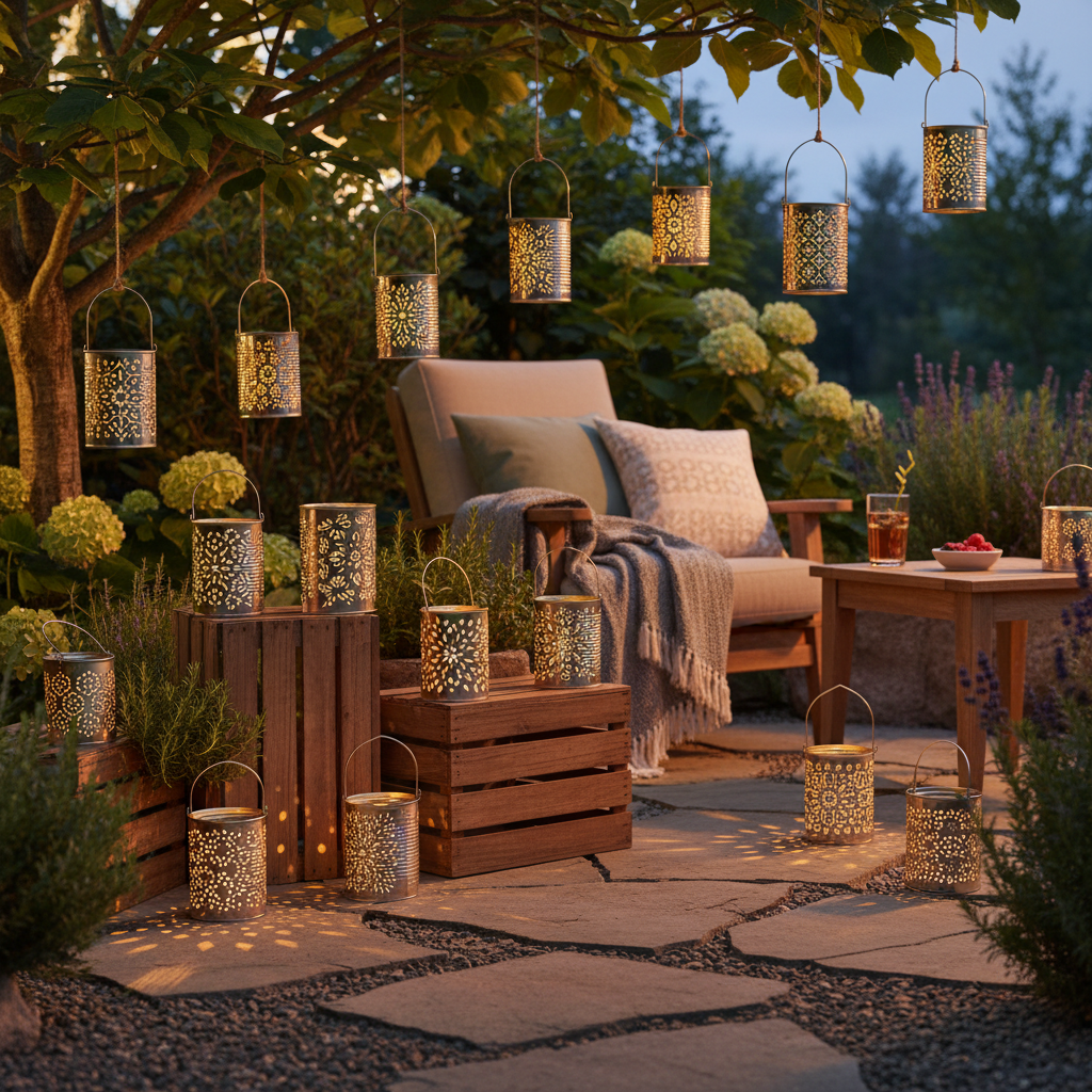 DIY-Gartenlaternen aus alten Konservendosen: Eine stimmungsvolle Upcycling-Idee